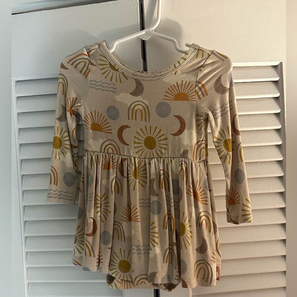 Little Sleepies Desert Sunrise Twirl Dress with Bodysuit - Picture 3 of 5